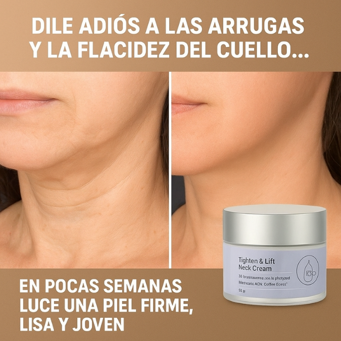 Crema Reafirmante - Elimina arrugas y devuelve la firmeza perdida de tu cuello